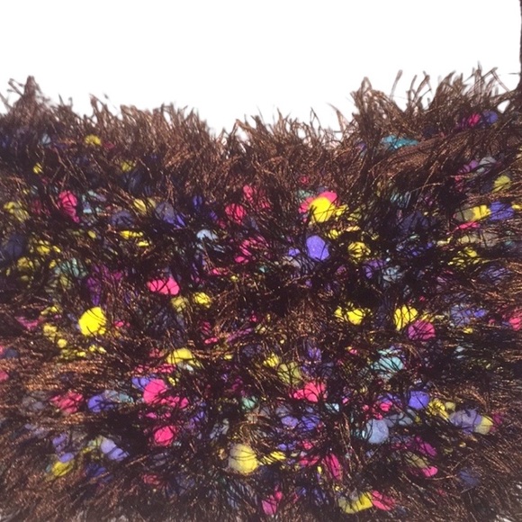 Gerry furry handbag in brown and spots of color - Picture 2 of 7